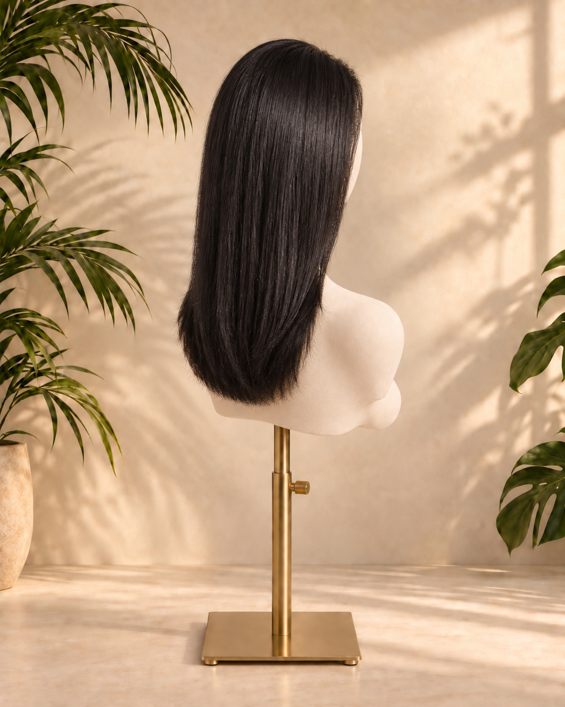 Aurora Front Lace Glueless Straight Black Bob 100% Human Hair Wig