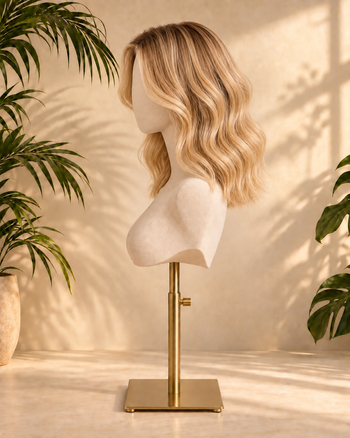 Aurora Front Lace Glueless Short Wavy Blonde 100% Human Hair Wig