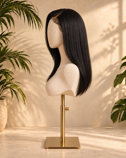 Aurora HD Lace Glueless Side Parted Natural Black 100% Human Hair Wig
