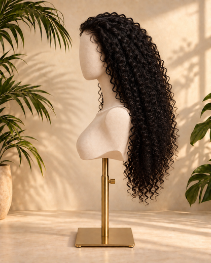 Aurora HD Lace High Volume Kinky Curly Natural Black 100% Human Hair Wig