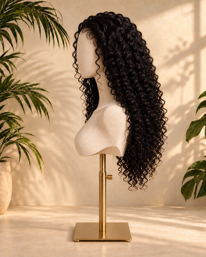 Aurora HD Lace Glueless Dense Kinky Curly Natural Black 100% Human Hair Wig