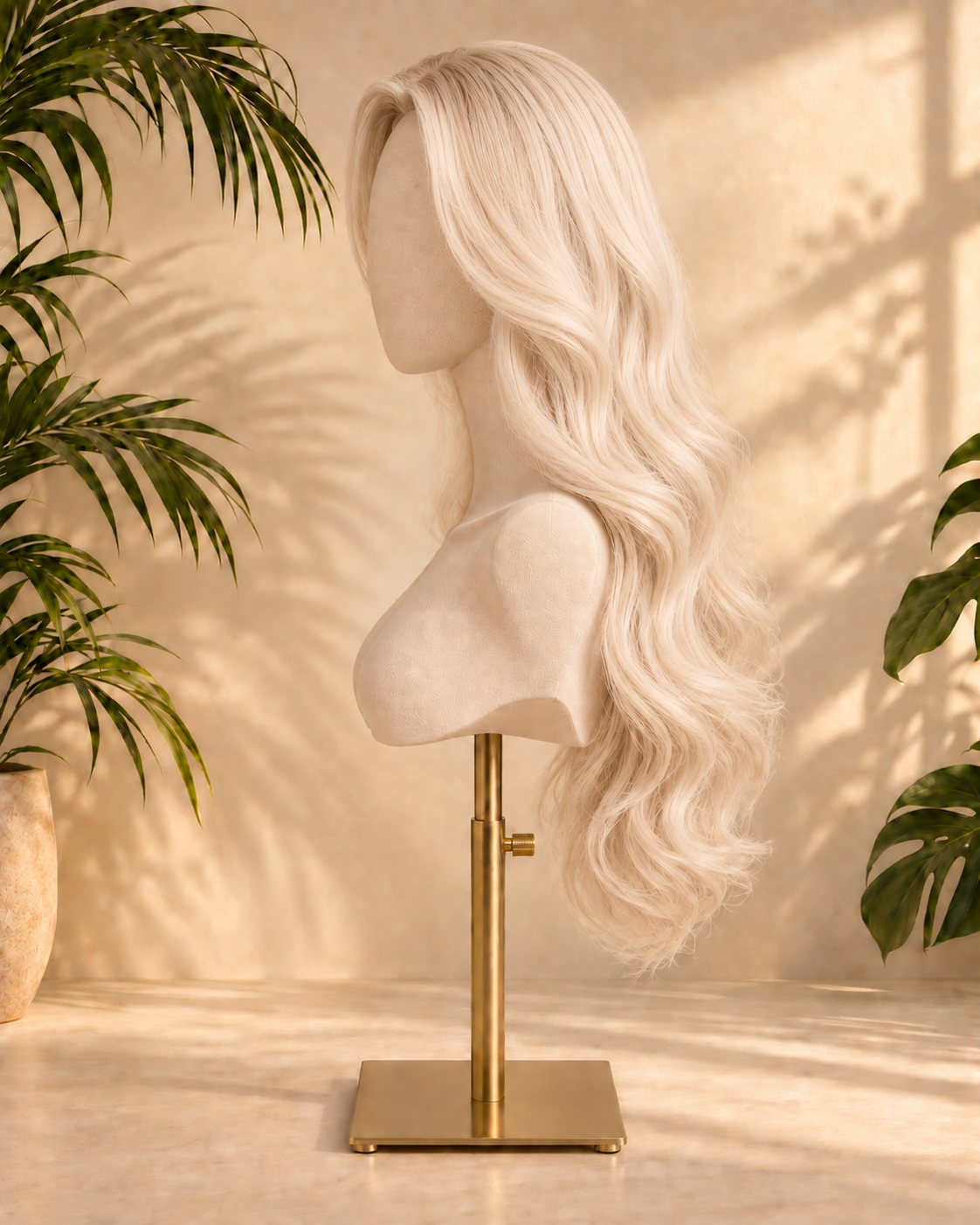 Aurora Front Lace Loose Wave Light Beige Blonde 100% Human Hair Wig