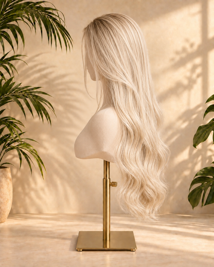 Aurora HD Lace Glueless Long Soft Wavy Blonde 100% Human Hair Wig