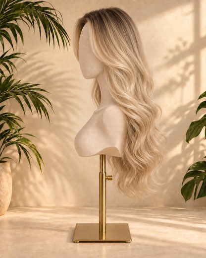 Aurora Front Lace High Volume Loose Waves Blonde 100% Human Hair Wig
