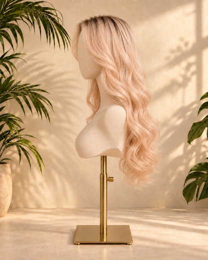 Aurora Front Lace Loose Waves Blonde 100% Human Hair Wig