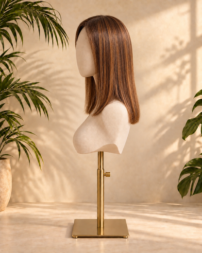 Aurora Front Lace Glueless Copper Brown Bob 100% Human Hair Wig