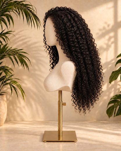 Aurora HD Lace Glueless Kinky Curly Natural Black 100% Human Hair Wig