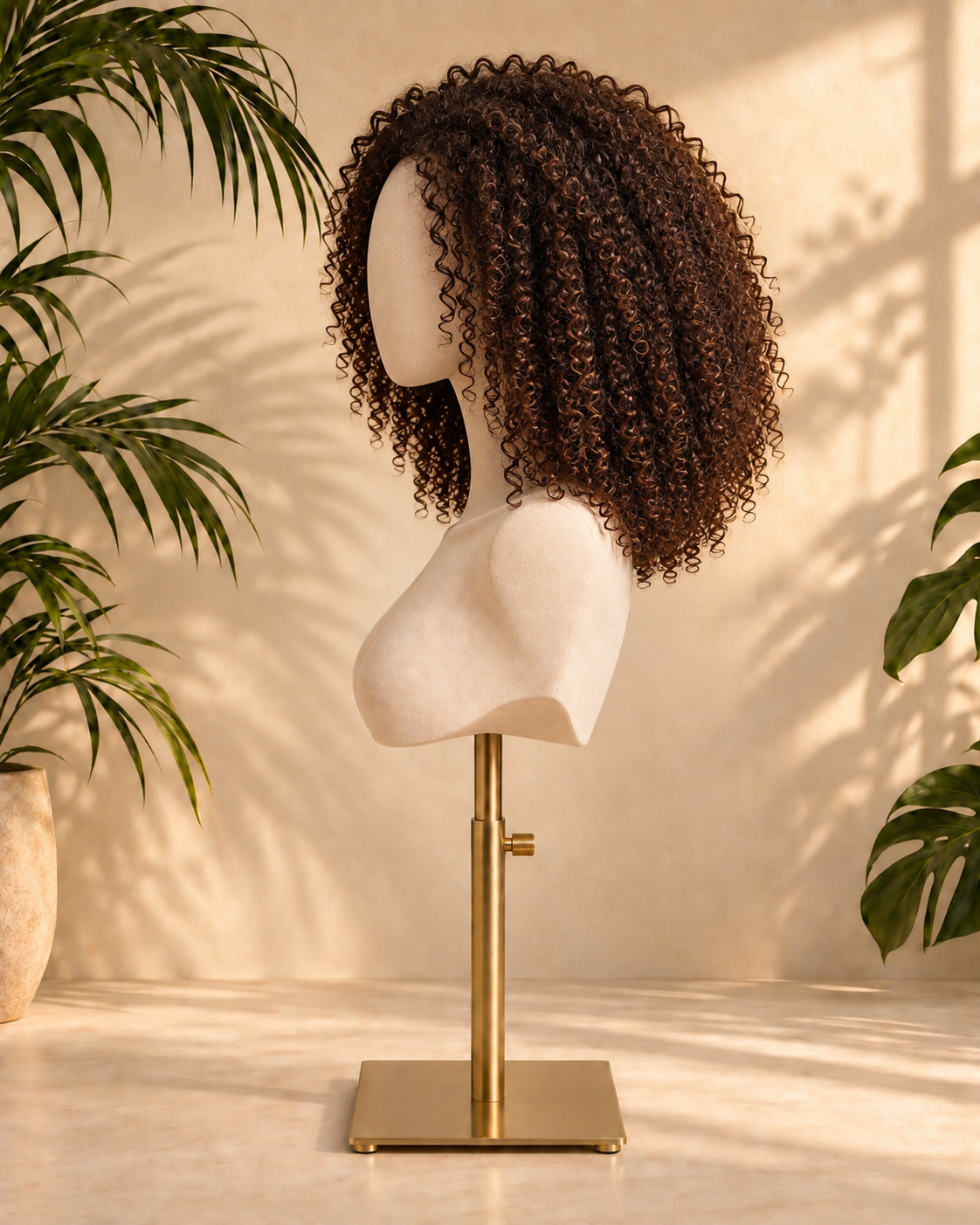 Aurora HD Lace Glueless Kinky Curly Brown 100% Human Hair Wig