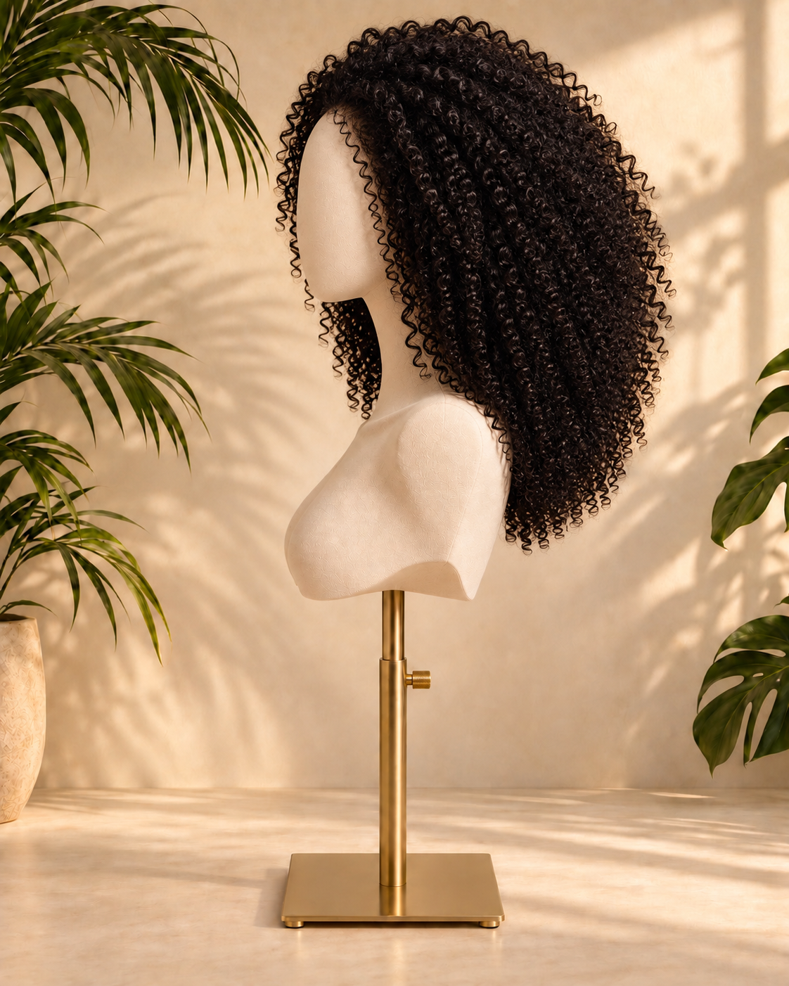Aurora HD Lace Glueless Voluminous Kinky Curly Natural Black 100% Human Hair Wig