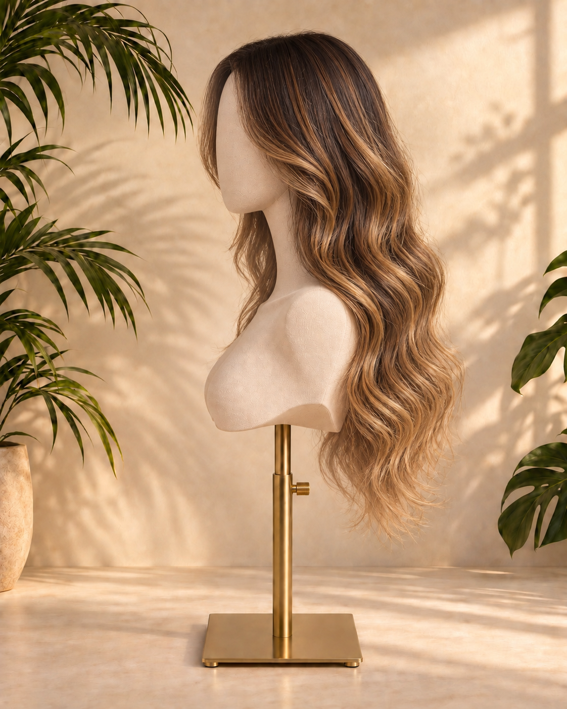 Aurora Front Lace Glueless Loose Waves Highlight 100% Human Hair Wig