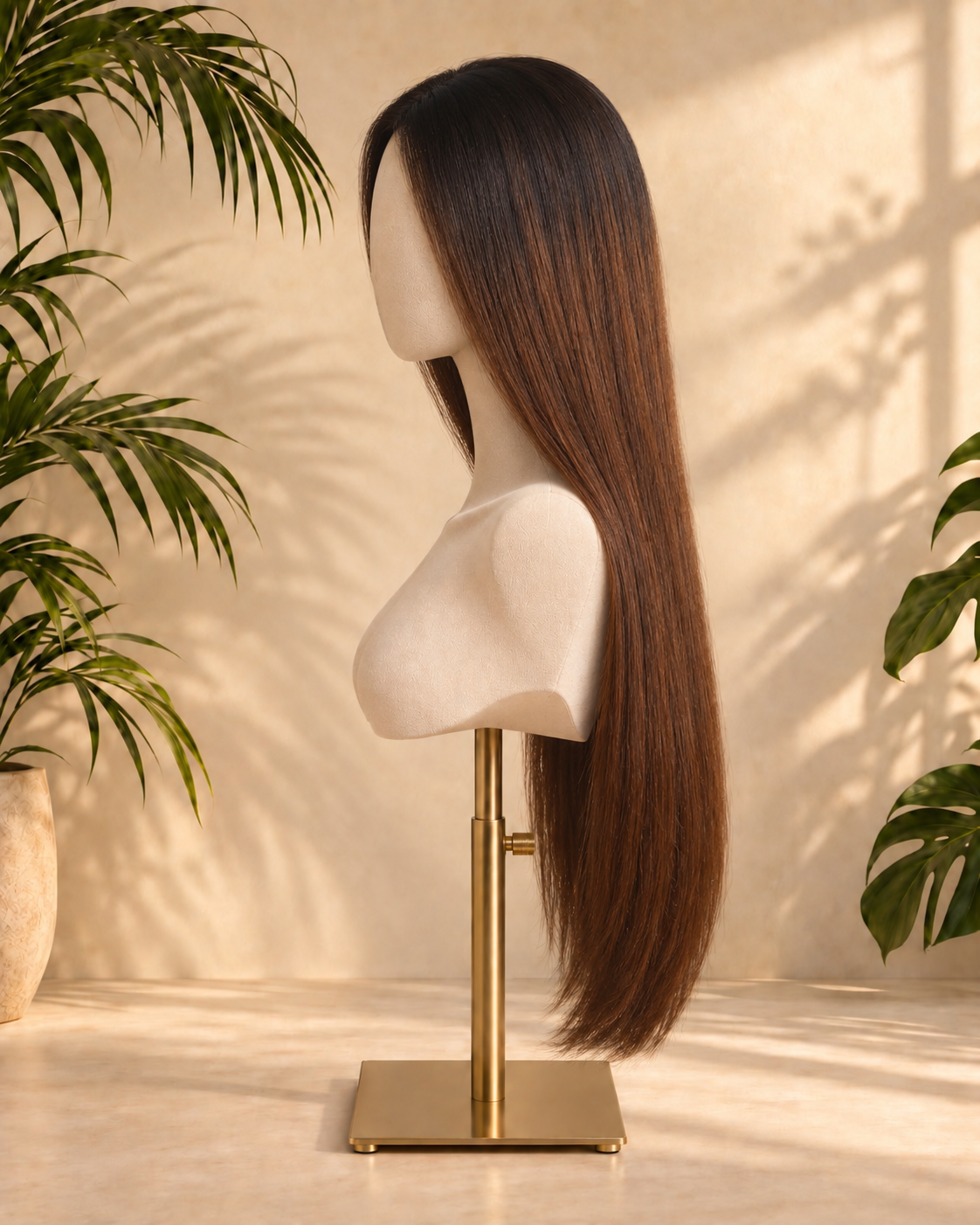 Aurora HD Lace Glueless Straight Dark Chocolate Brown 100% Human Hair Wig