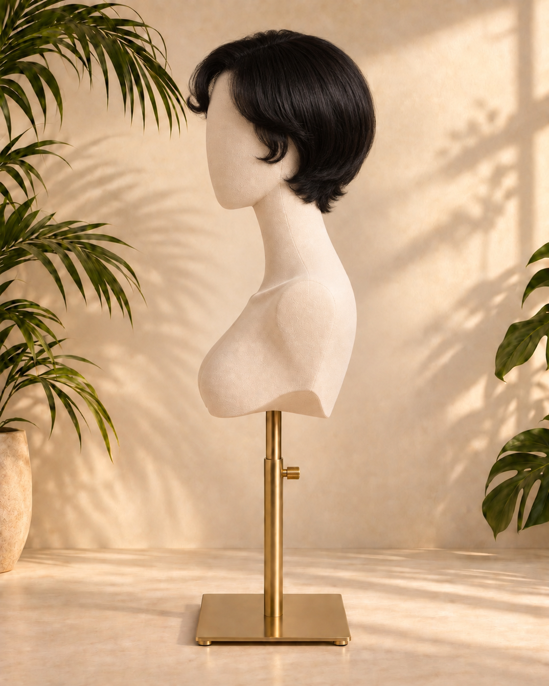 Aurora Front Lace Glueless Pixie Cut Natural Black 100% Human Hair Wig