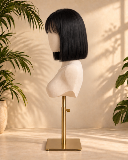 Aurora HD Lace Glueless Natural Black Bob 100% Human Hair Wig