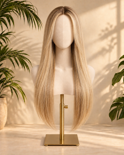Aurora HD Lace Straight Golden Beige Blonde 100% Human Hair Wig
