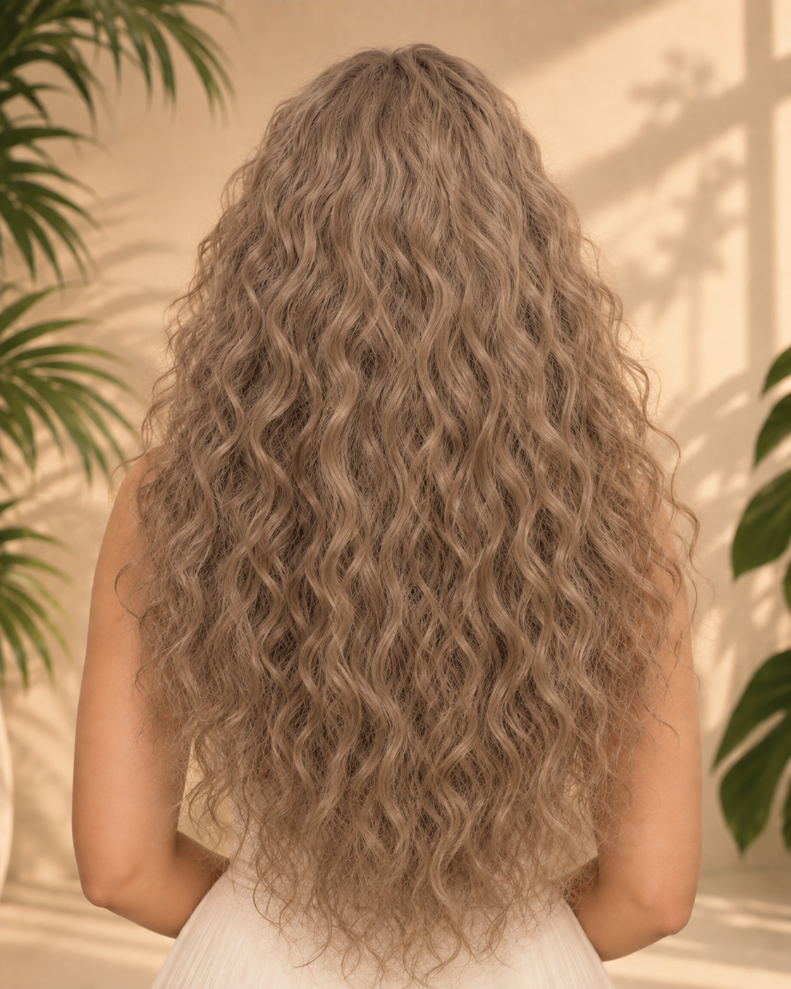 Aurora 13x6 HD Lace Curly Ash Brown Blonde 100% Human Hair Wig