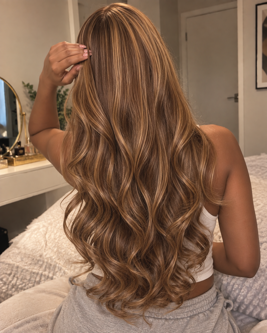 Aurora HD Lace Glueless Golden Brown Highlight 100% Human Hair Wig