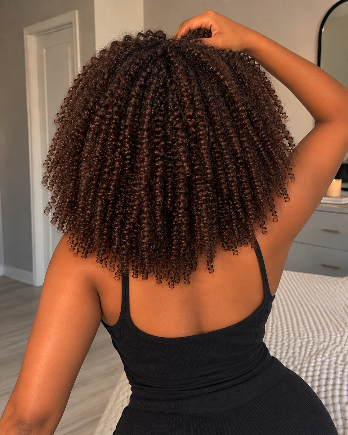 Aurora HD Lace Glueless Kinky Curly Brown 100% Human Hair Wig