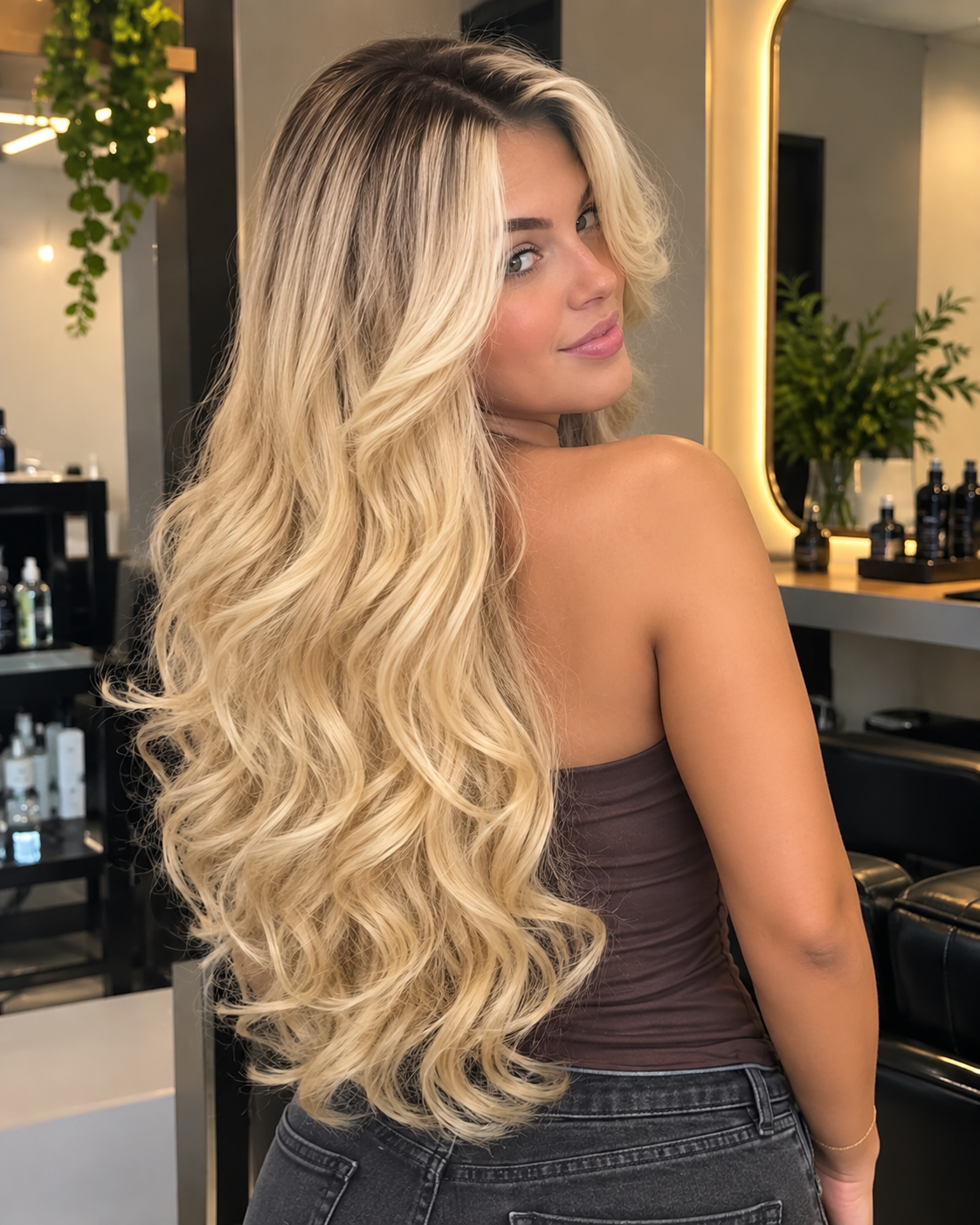 Aurora HD Lace Fringe Curly Blonde 100% Human Hair Wig