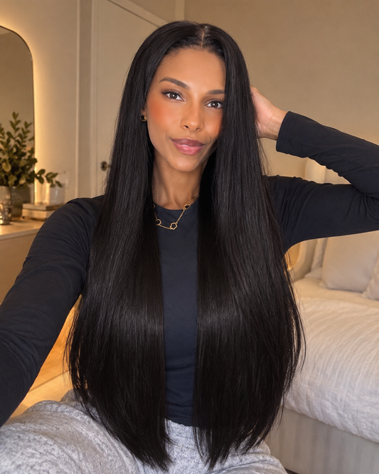 Aurora HD Lace Glueless Natural Black Straight 100% Human Hair Wig