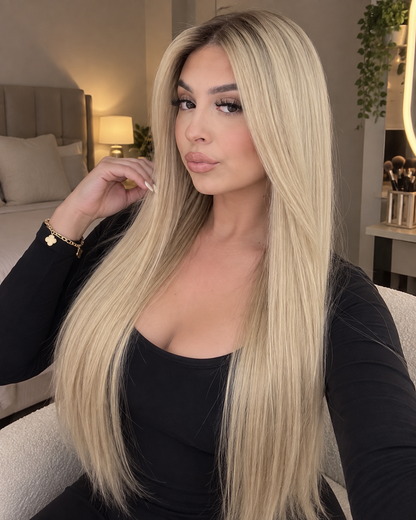 Aurora HD Lace Sleek Straight Blonde 100% Human Hair Wig