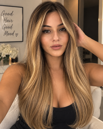 Aurora HD Lace Glueless Soft Wave Highlight 100% Human Hair Wig