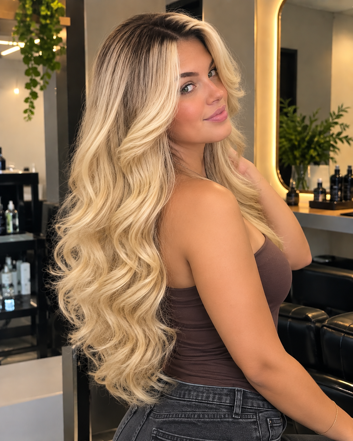 Aurora HD Lace Fringe Curly Blonde 100% Human Hair Wig