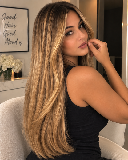 Aurora HD Lace Glueless Soft Wave Highlight 100% Human Hair Wig