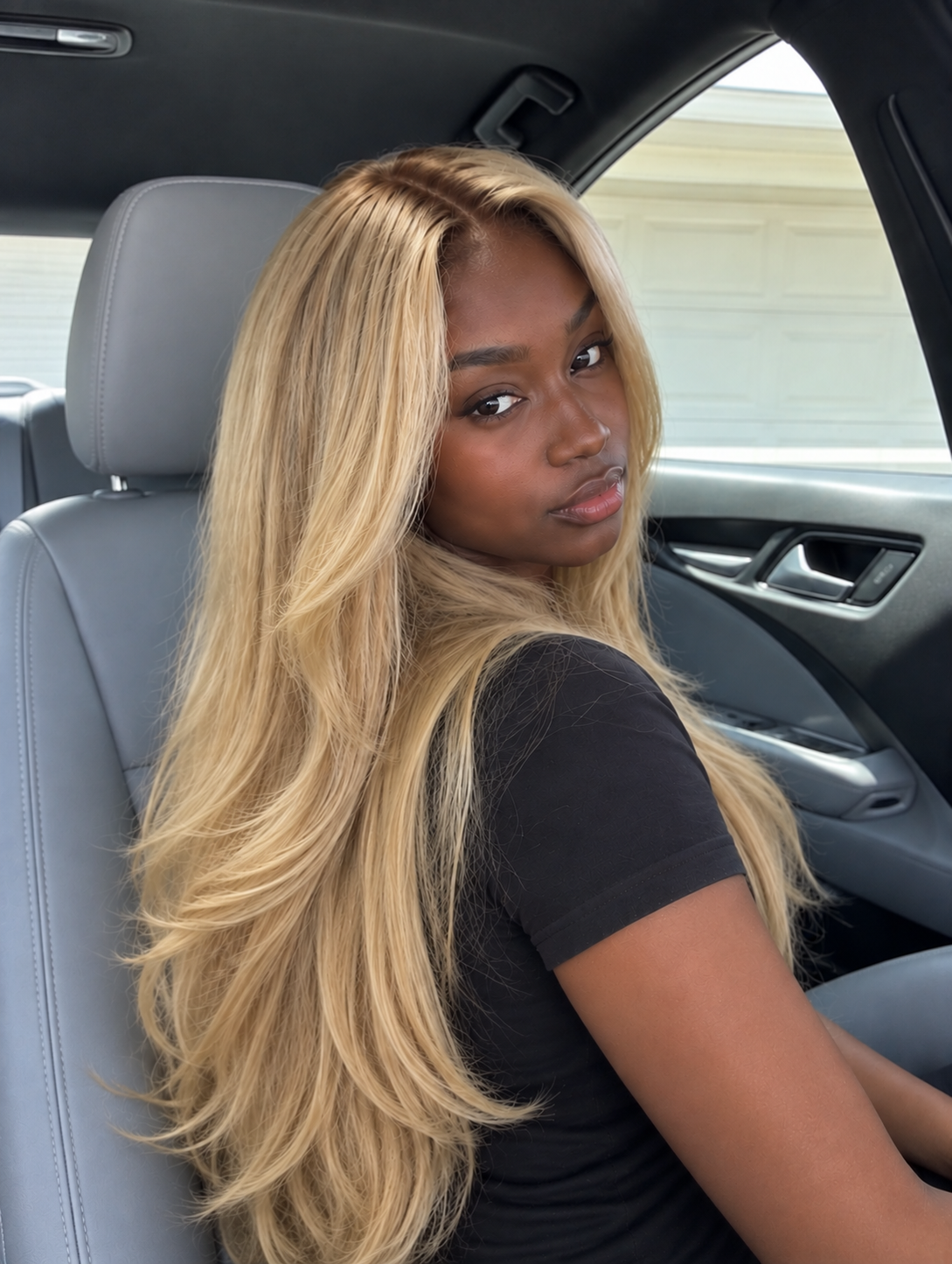 Aurora HD Lace Layered Golden Blonde 100% Human Hair Wig